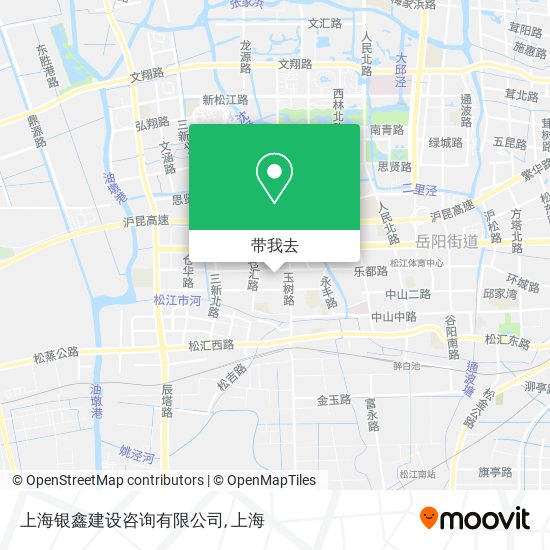 上海银鑫建设咨询有限公司地图