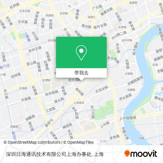 深圳日海通讯技术有限公司上海办事处地图