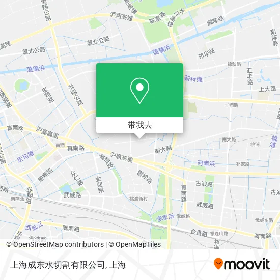 上海成东水切割有限公司地图