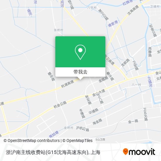浙沪南主线收费站(G15沈海高速东向)地图