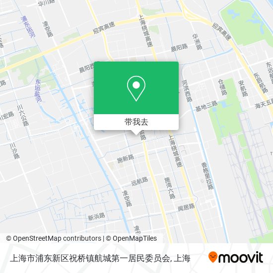 上海市浦东新区祝桥镇航城第一居民委员会地图