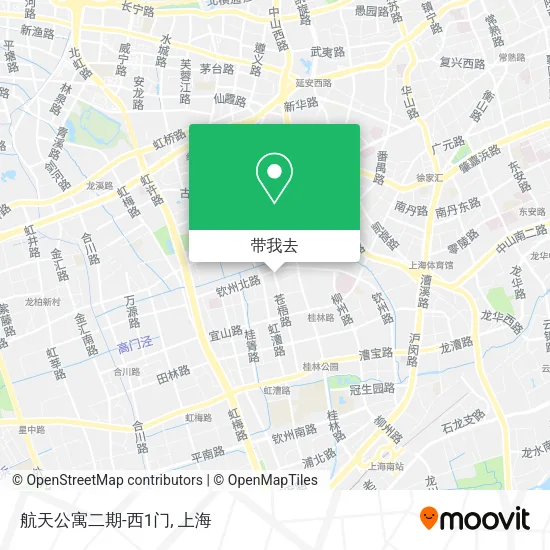 航天公寓二期-西1门地图