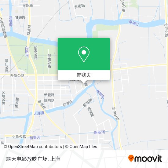 露天电影放映广场地图