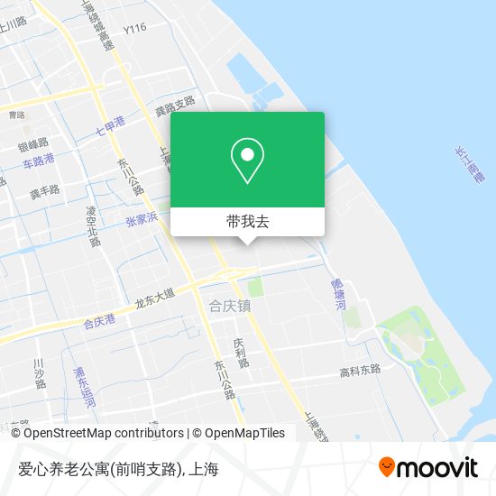 爱心养老公寓(前哨支路)地图