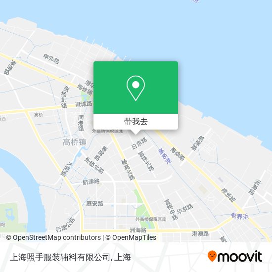 上海照手服装辅料有限公司地图