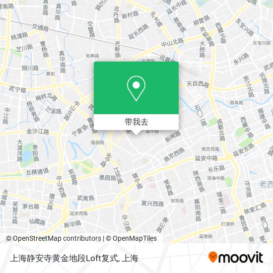 上海静安寺黄金地段Loft复式地图