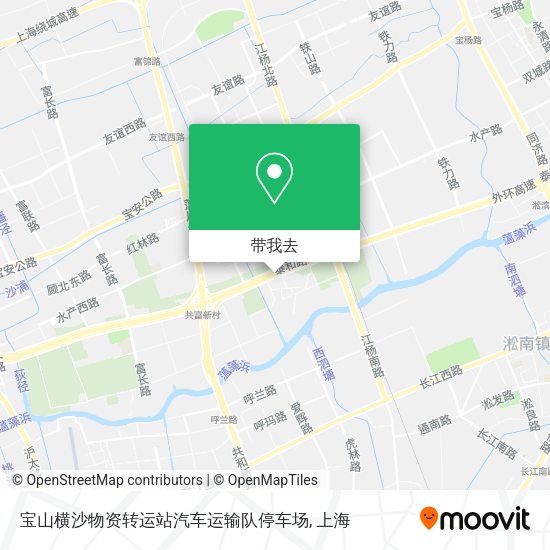 宝山横沙物资转运站汽车运输队停车场地图