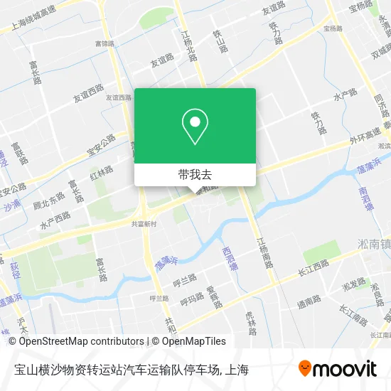 宝山横沙物资转运站汽车运输队停车场地图