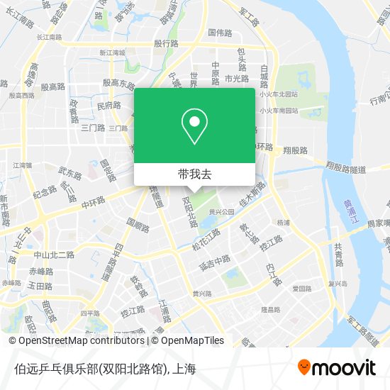 伯远乒乓俱乐部(双阳北路馆)地图