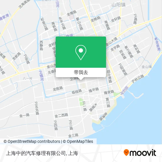 上海中的汽车修理有限公司地图
