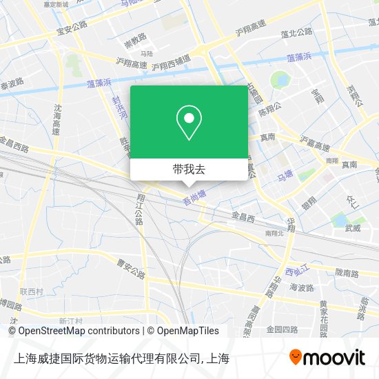 上海威捷国际货物运输代理有限公司地图