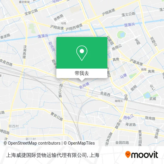 上海威捷国际货物运输代理有限公司地图