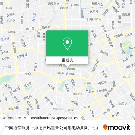 中国通信服务上海德律风置业公司邮电幼儿园地图