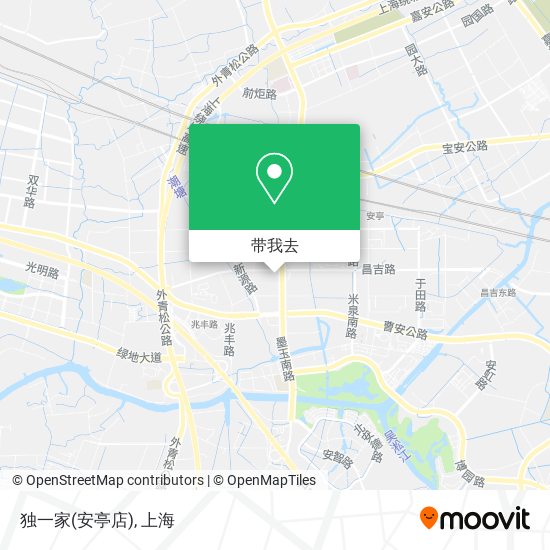 独一家(安亭店)地图