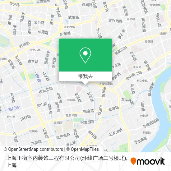 上海正衡室内装饰工程有限公司(环线广场二号楼北)地图