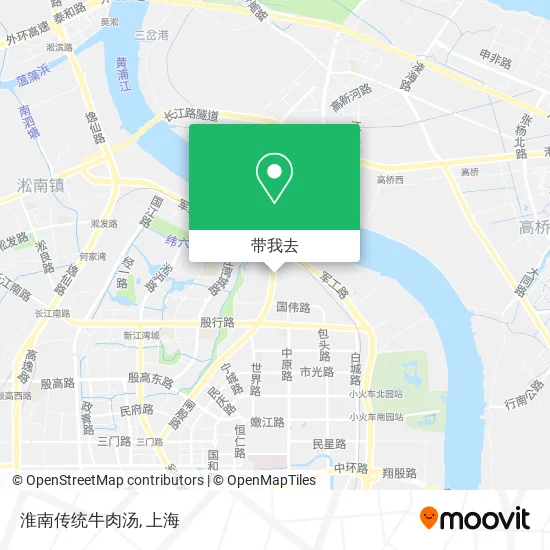 淮南传统牛肉汤地图