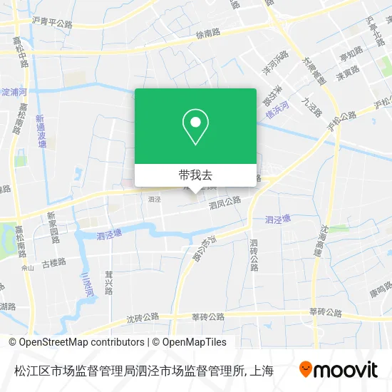 松江区市场监督管理局泗泾市场监督管理所地图