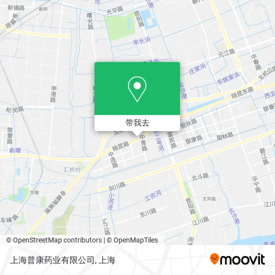 上海普康药业有限公司地图