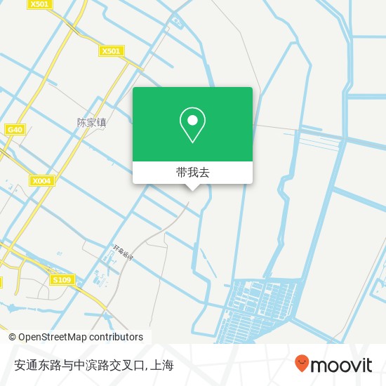安通东路与中滨路交叉口地图