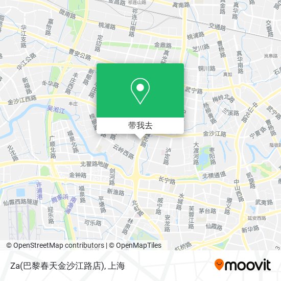 Za(巴黎春天金沙江路店)地图