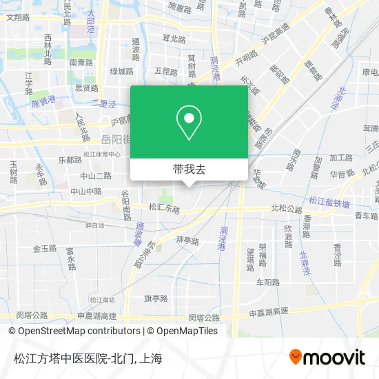 松江方塔中医医院-北门地图
