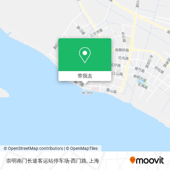 崇明南门长途客运站停车场-西门路地图