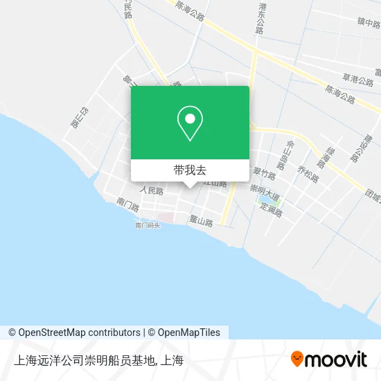 上海远洋公司崇明船员基地地图