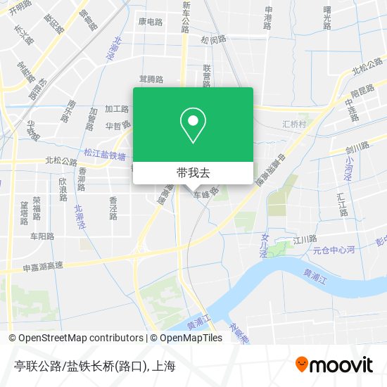亭联公路/盐铁长桥(路口)地图