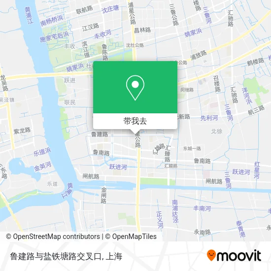 鲁建路与盐铁塘路交叉口地图
