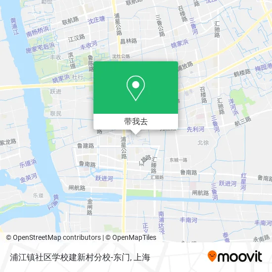 浦江镇社区学校建新村分校-东门地图