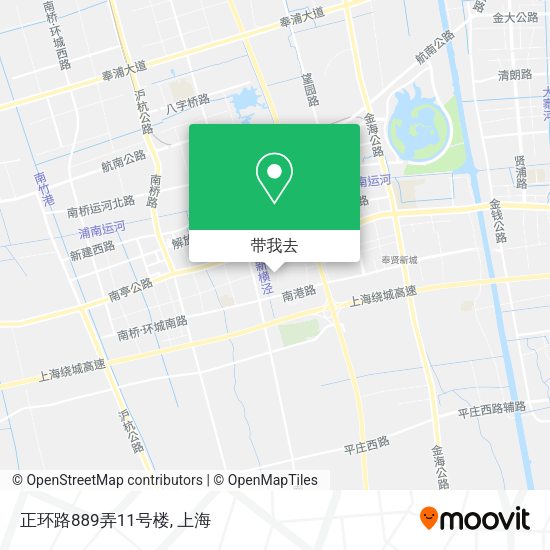 正环路889弄11号楼地图