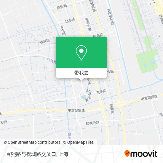 百熙路与祝城路交叉口地图