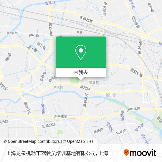 上海龙泉机动车驾驶员培训基地有限公司地图