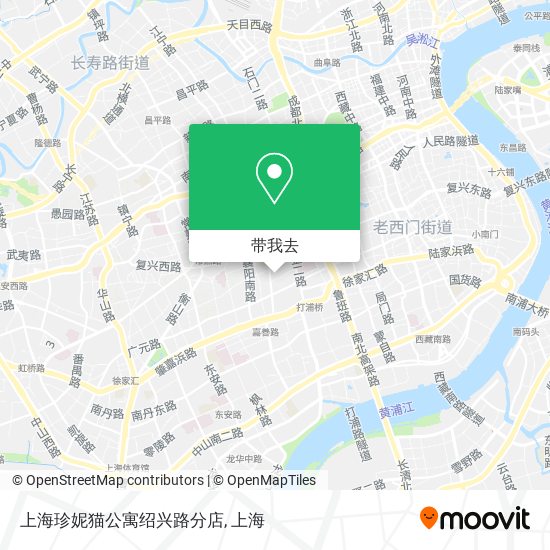 上海珍妮猫公寓绍兴路分店地图