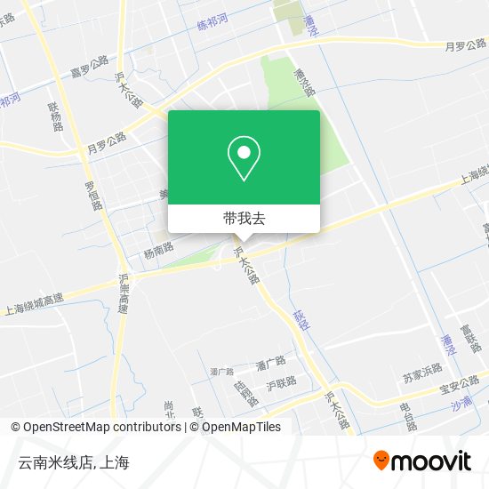 云南米线店地图