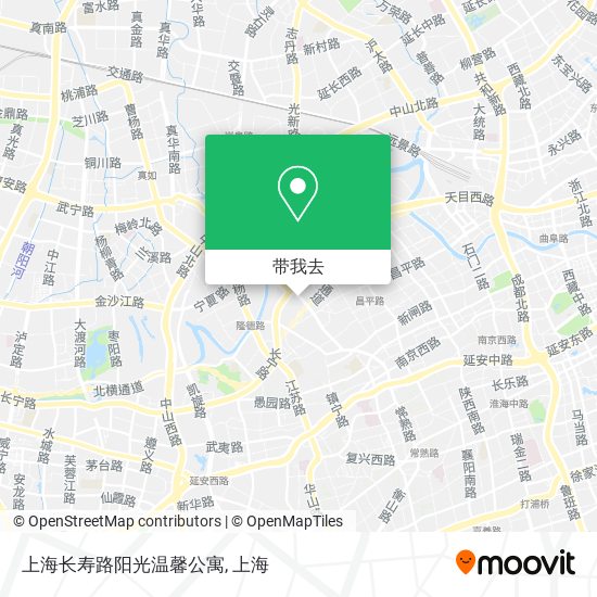 上海长寿路阳光温馨公寓地图