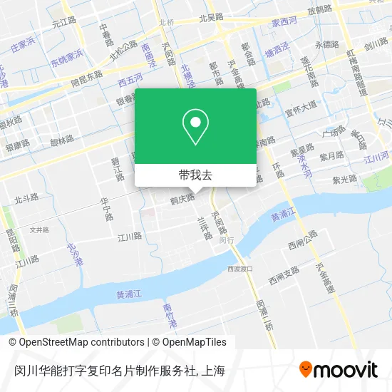 闵川华能打字复印名片制作服务社地图