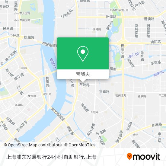 上海浦东发展银行24小时自助银行地图