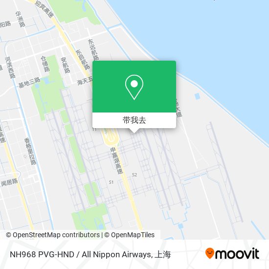NH968 PVG-HND / All Nippon Airways地图