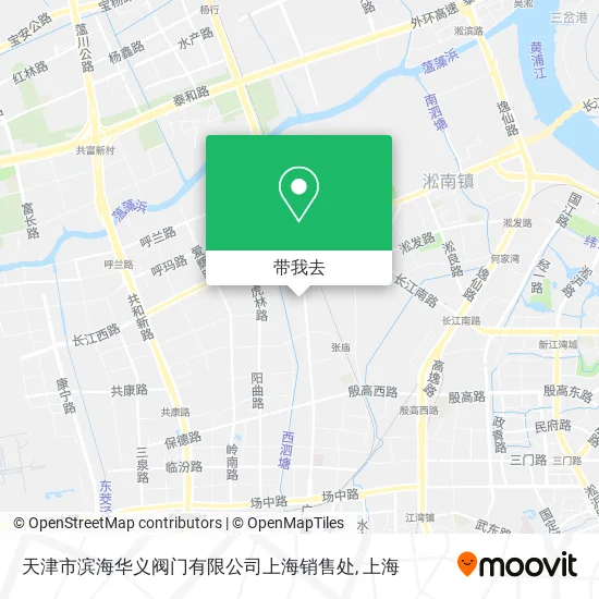 天津市滨海华义阀门有限公司上海销售处地图