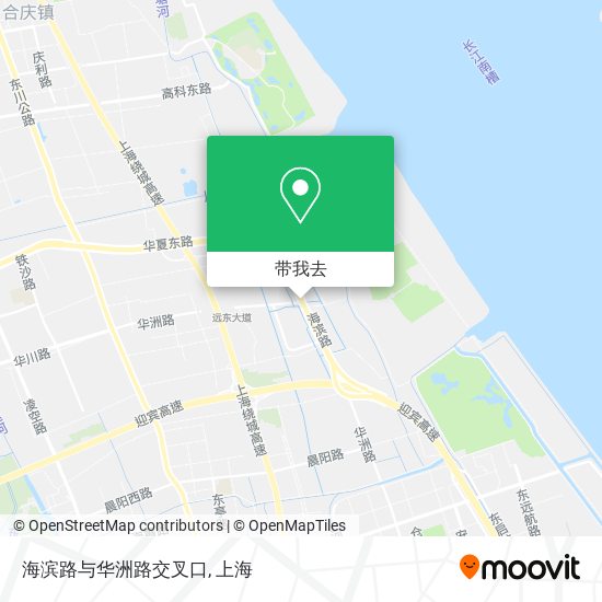 海滨路与华洲路交叉口地图