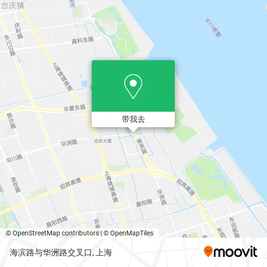 海滨路与华洲路交叉口地图