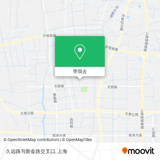 久远路与新金路交叉口地图