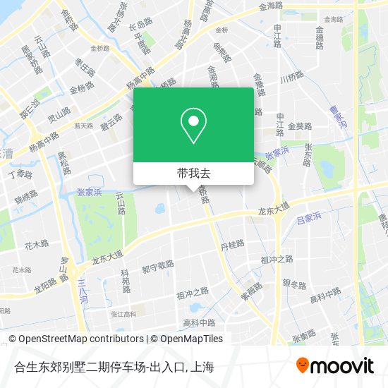 合生东郊别墅二期停车场-出入口地图