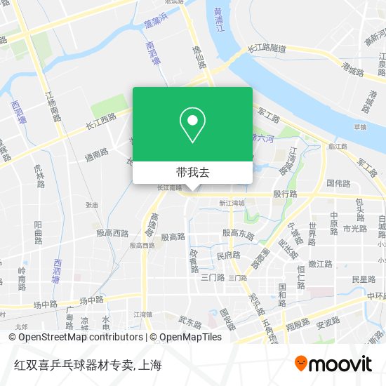 红双喜乒乓球器材专卖地图