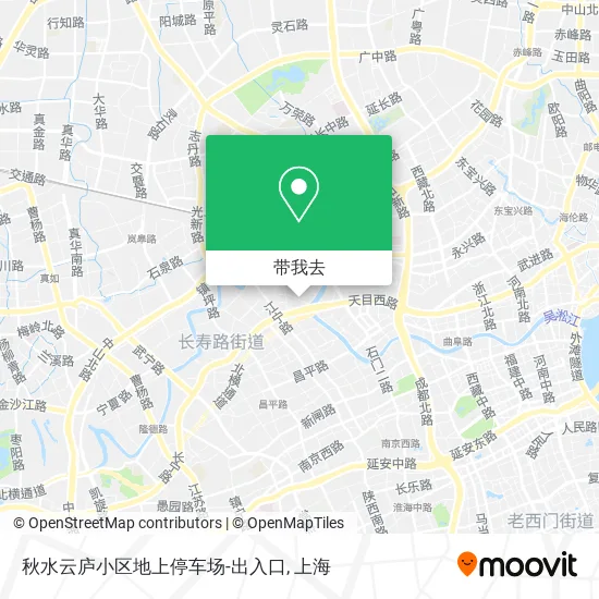 秋水云庐小区地上停车场-出入口地图