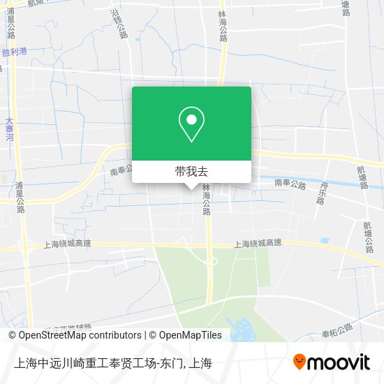 上海中远川崎重工奉贤工场-东门地图