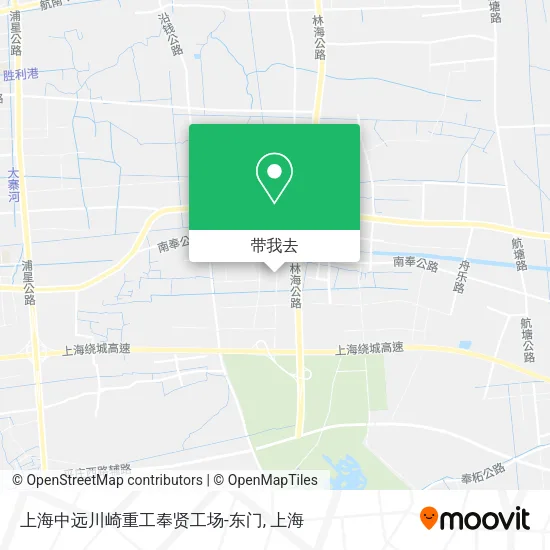 上海中远川崎重工奉贤工场-东门地图