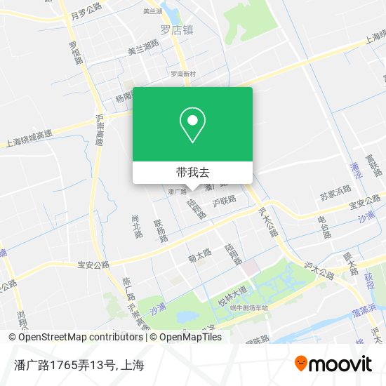 潘广路1765弄13号地图