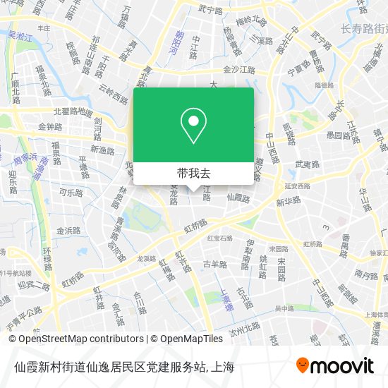 仙霞新村街道仙逸居民区党建服务站地图